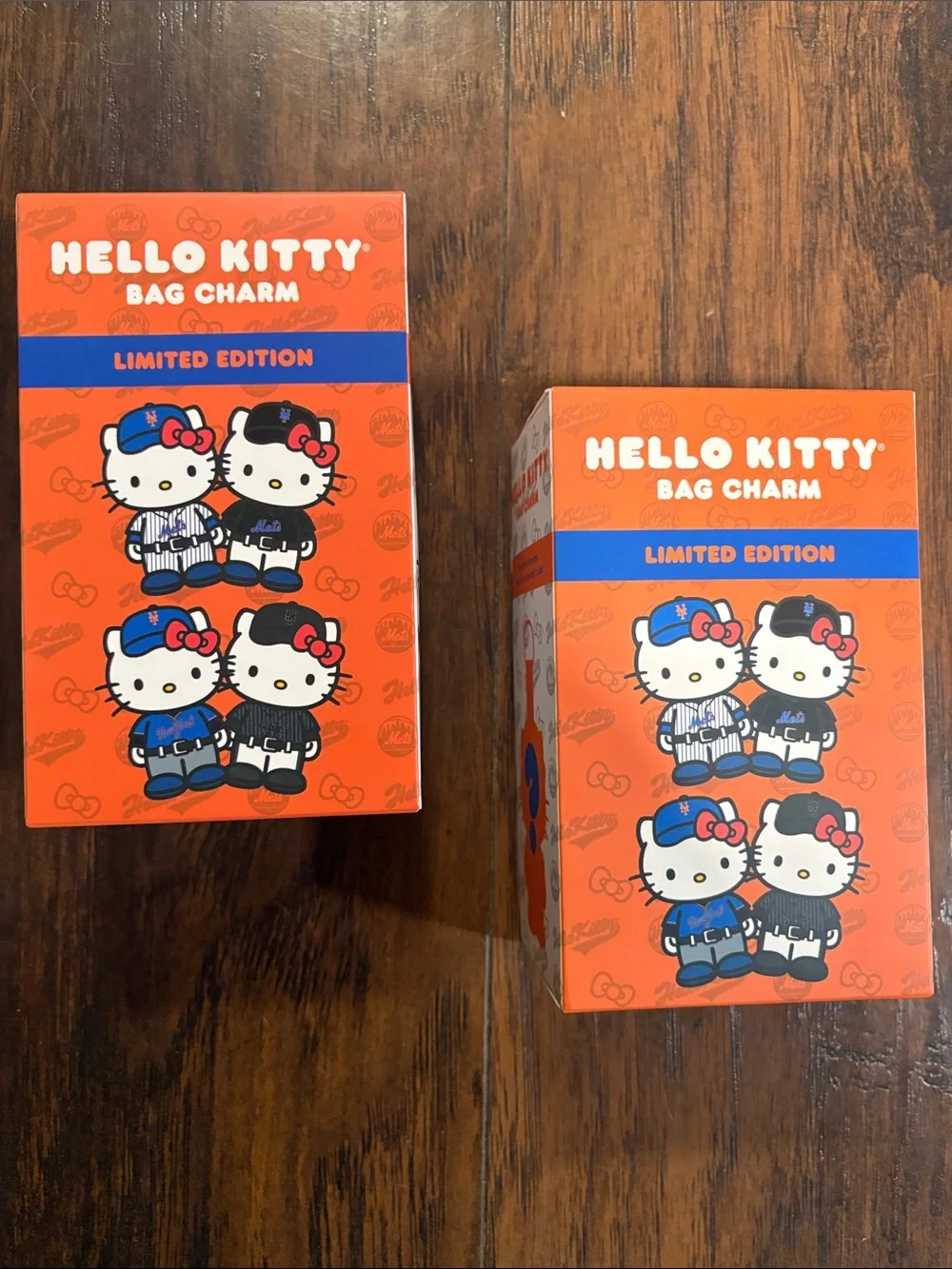 Hello Kitty NY METS Limited Edition Bag Charm -STADIUM GIVEAWAY- SET OF 2 (